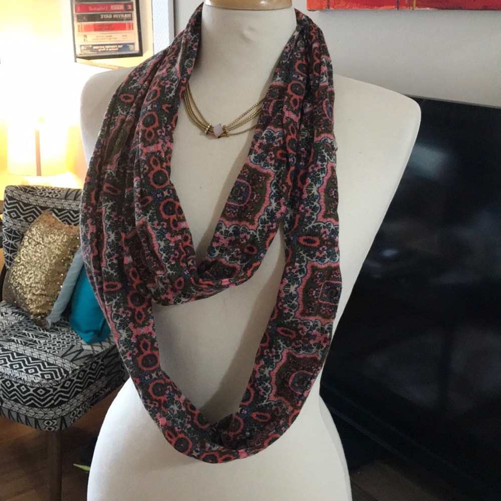 Paisley Print Infinity Scarf